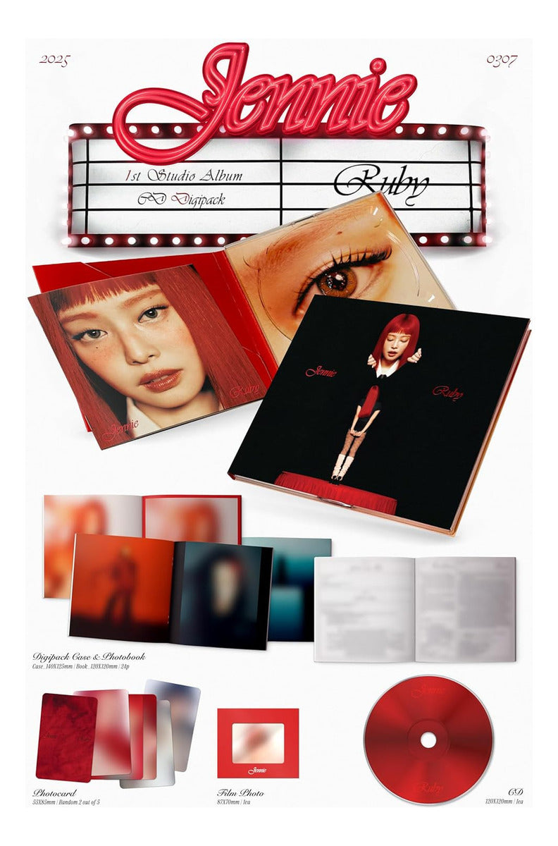 Jennie Blackpink Ruby Kpop Album Disco 2025 Cd Digipack Edition