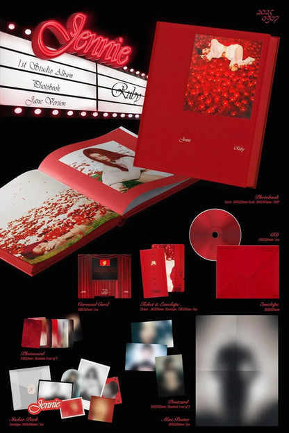 Jennie ( Blackpink ) The 1st Studio Album [ Ruby ] Photobook