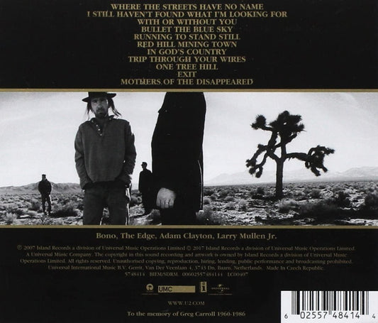 U2 - The Joshua Tree - Disco Cd (11 Canciones)