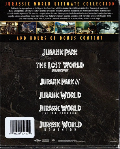 Jurassic World Ultimate 6 Peliculas 4k + Blu-ray + Hd