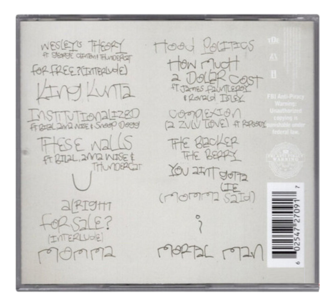 Kendrick Lamar To Pimp A Butterfly Disco Cd