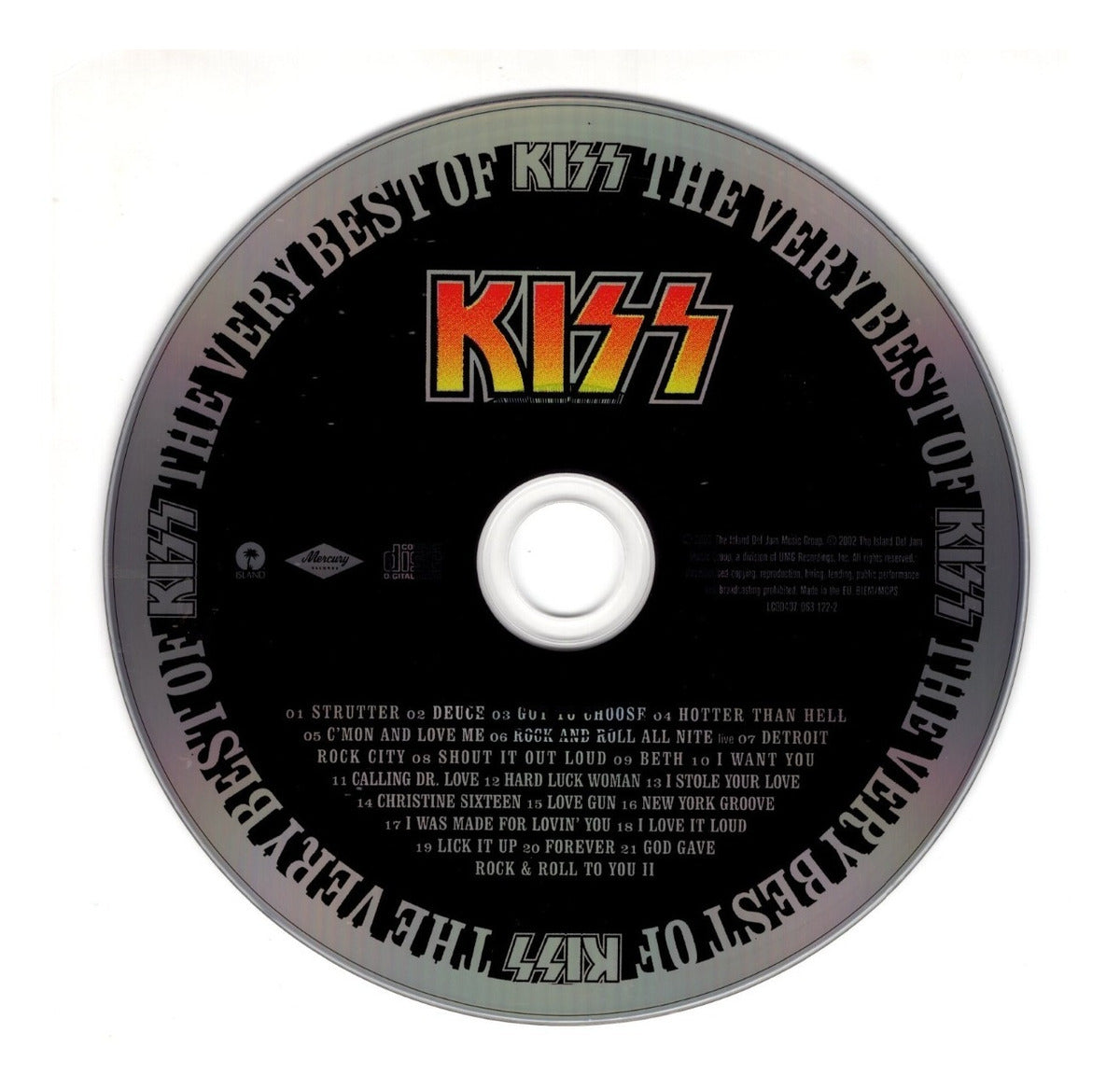 Kiss The Very Best Of Kiss Disco Cd (21 Canciones)