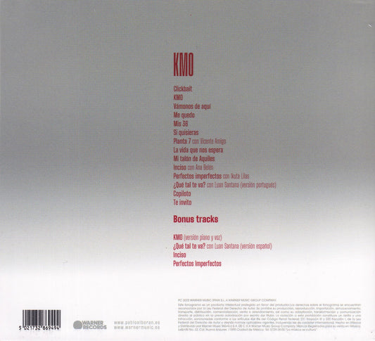 Pablo Alboran Kmo Disco Cd Digipack