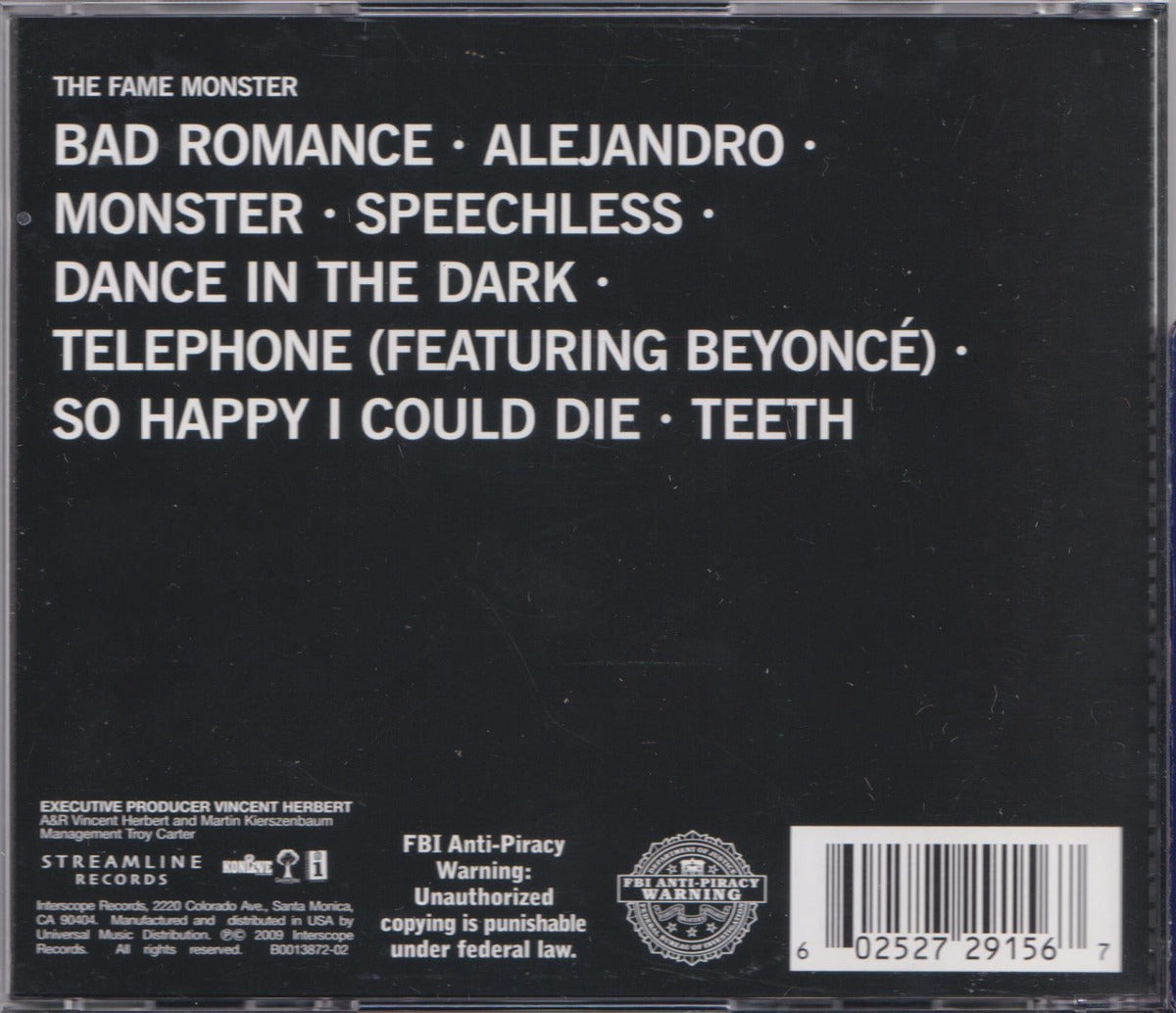 Lady Gaga The Fame Monster Disco Cd