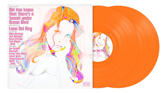 Lana Del Rey Did You Know That There's A Tunnel Under Ocean Orange Translucent 2 Lp Vinyl
