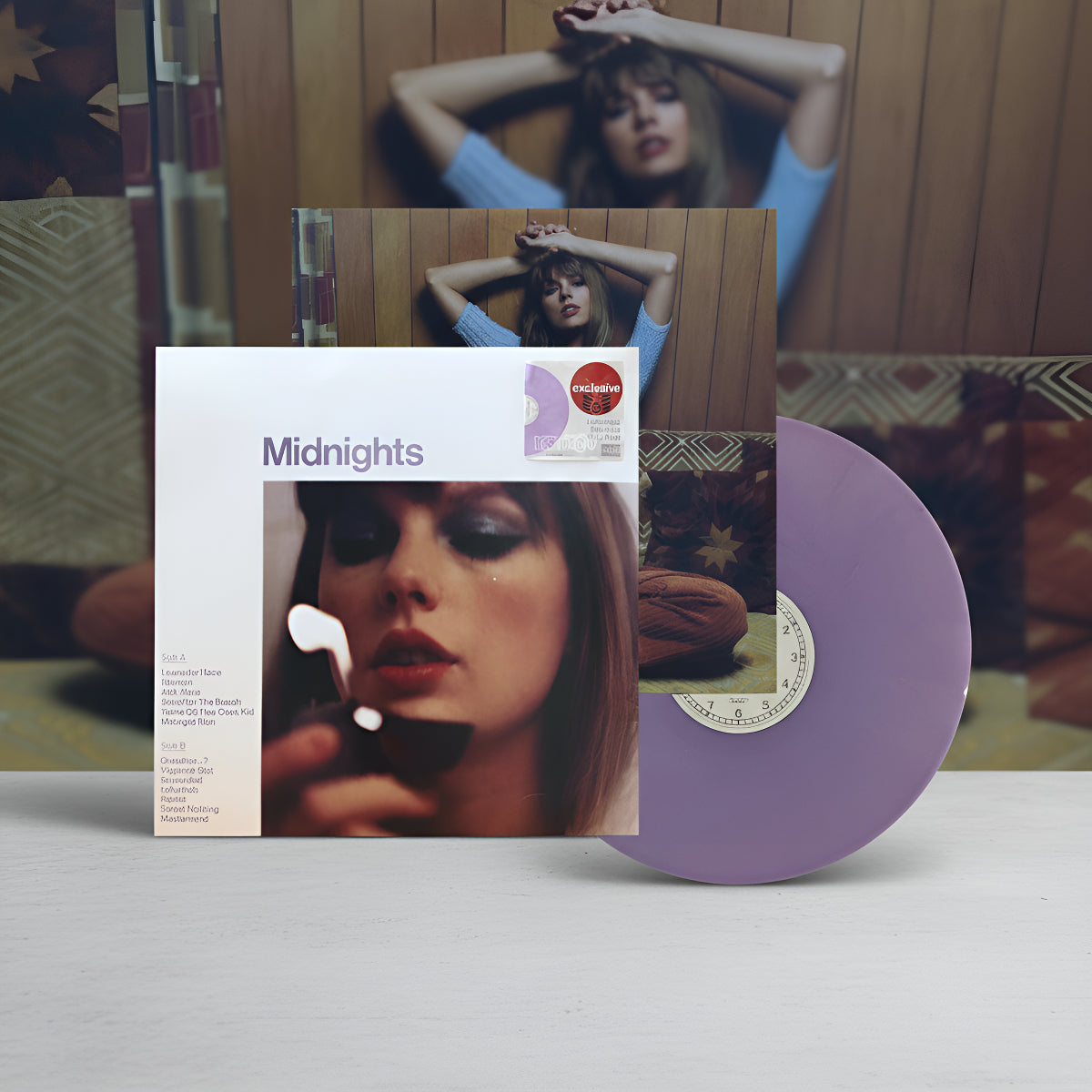 Taylor Swift Midnights Lavander Marbled Target Lp Vinyl