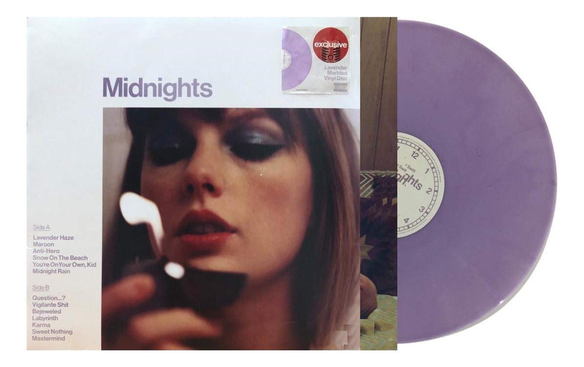 Taylor Swift Midnights Lavander Marbled Target Lp Vinyl