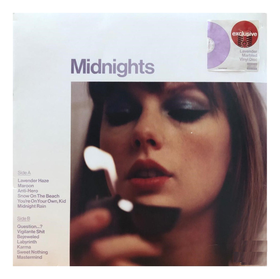 Taylor Swift Midnights Lavander Marbled Target Lp Vinyl