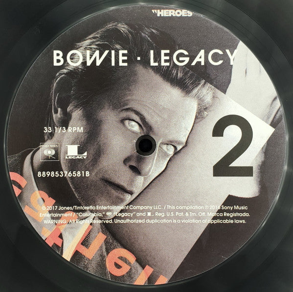 Legacy - David Bowie - 2 Lp 's Vinyl - Nuevo (20 Canciones)