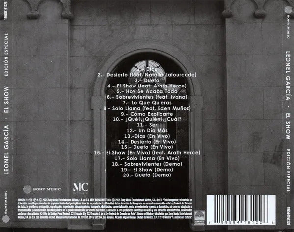 Leonel Garcia El Show ( Sin Bandera ) Disco Cd