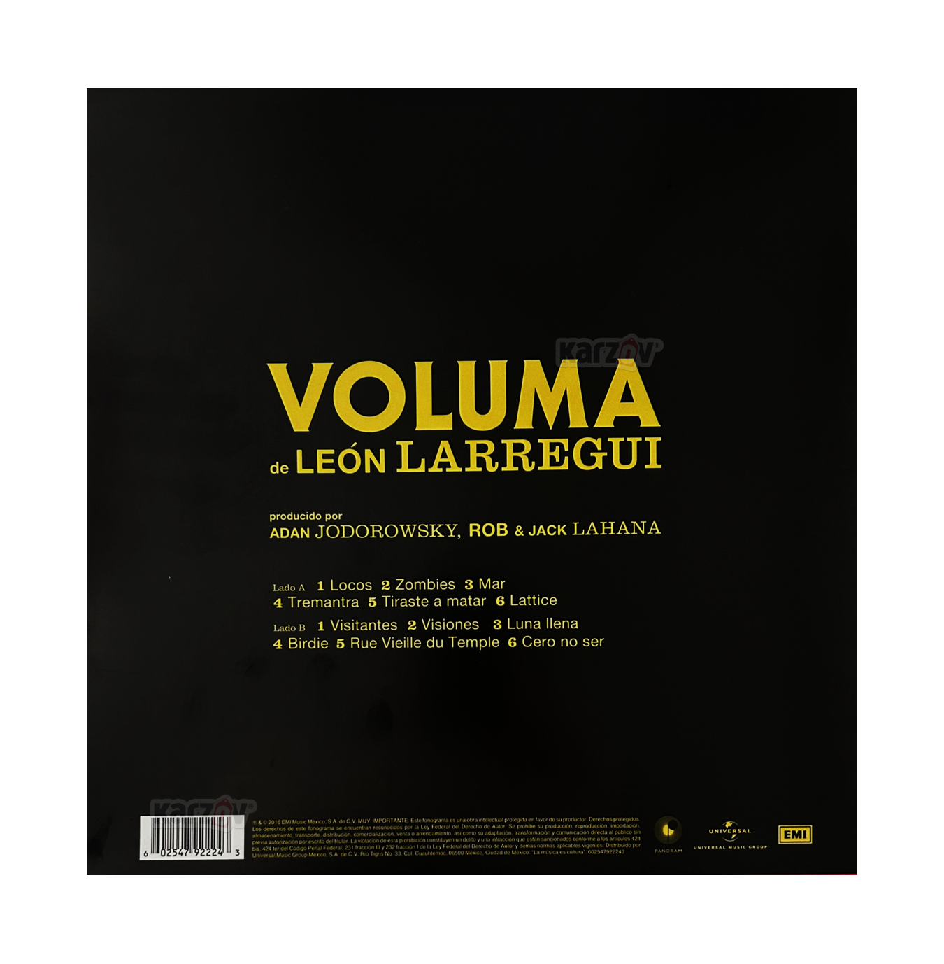Leon Larregui Voluma Lp Vinyl