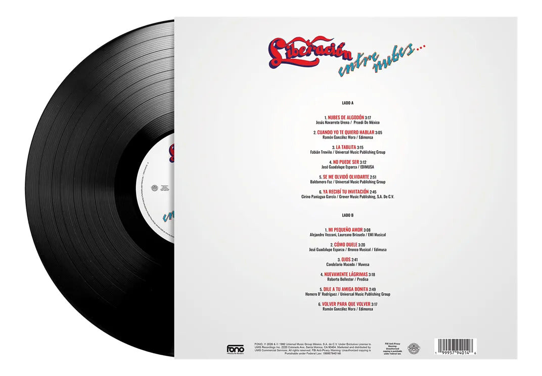 Liberacion Entre Nubes Lp Vinyl