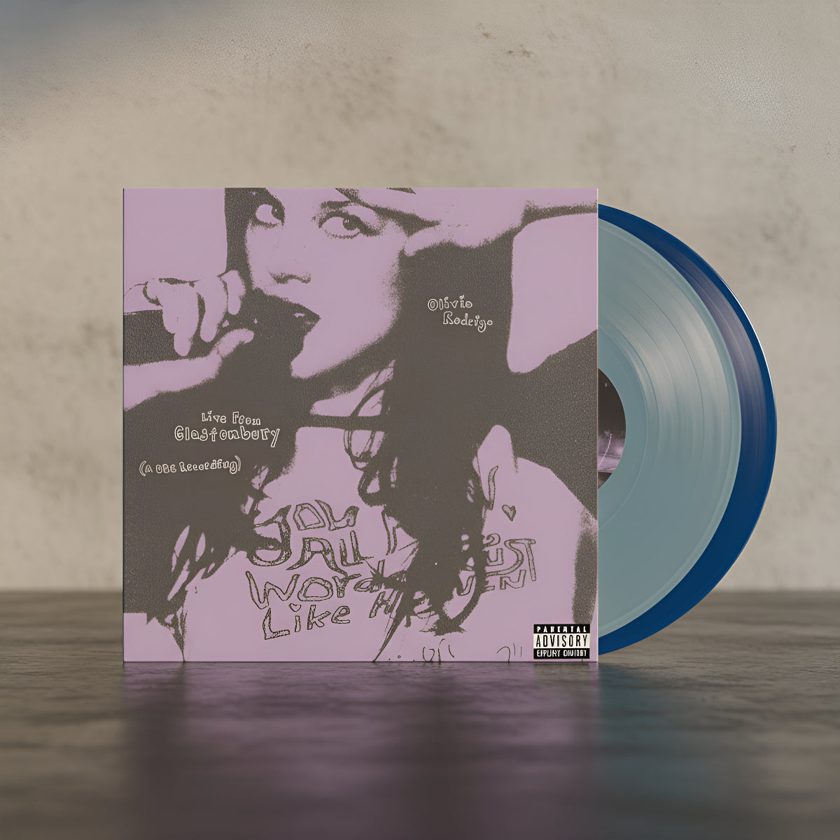 Olivia Rodrigo Live From Glastonbury Bbc Recording 2 Vinyl Limited Light Blue Cobalt