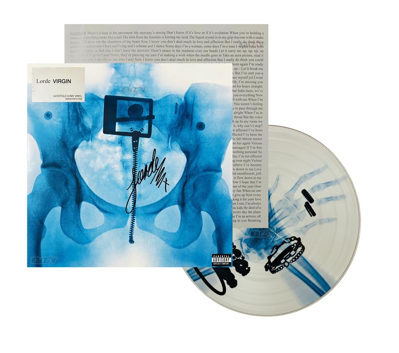 Lorde Virgin In X-ray Picture Hand LP Vinyl [ Autografiado ]