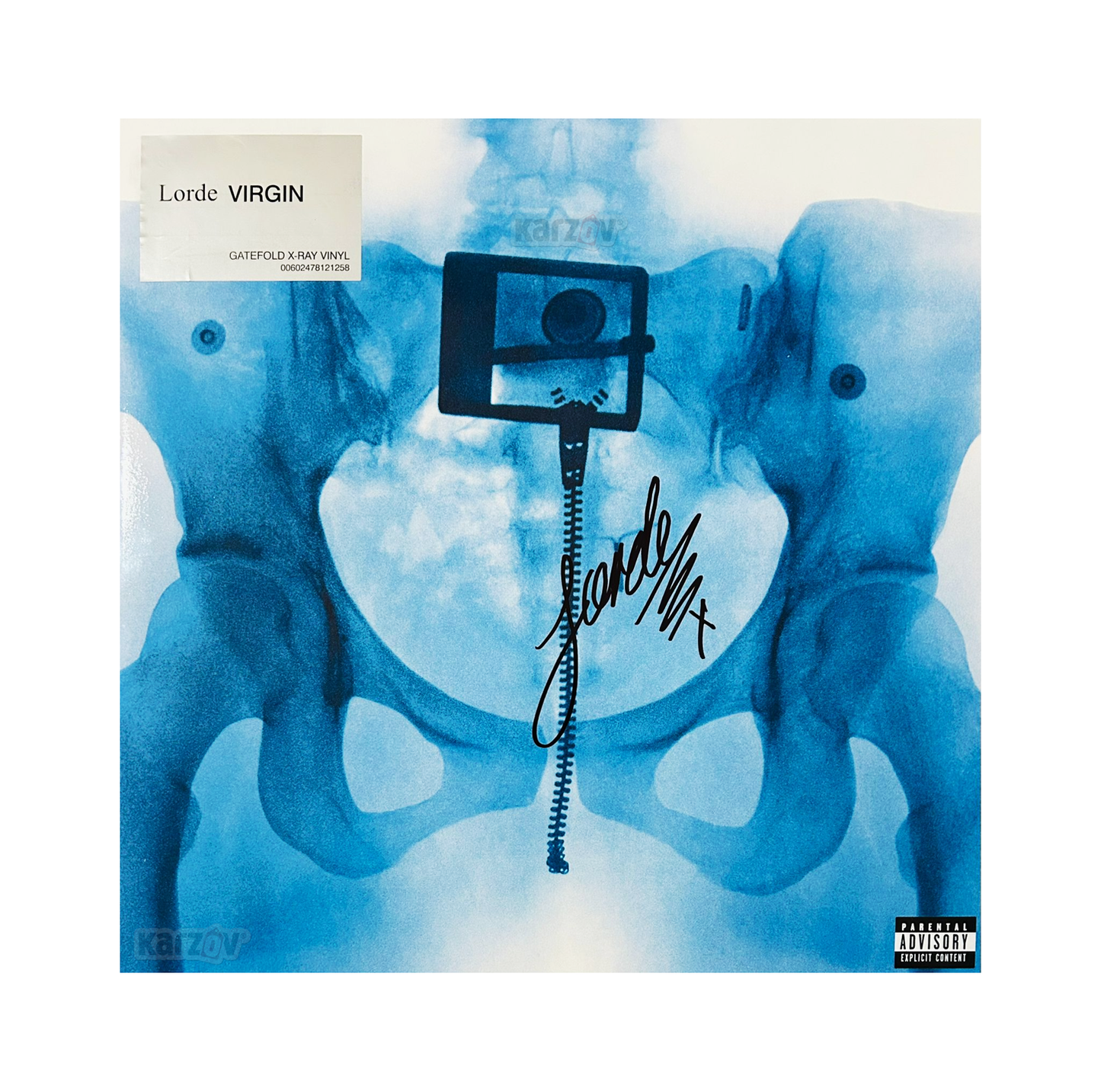 Lorde Virgin In X-ray Picture Hand LP Vinyl [ Autografiado ]