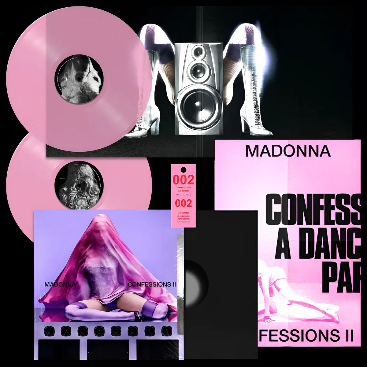 Madonna Confessions 2 Ii Translucent Pink Lp Vinyl
