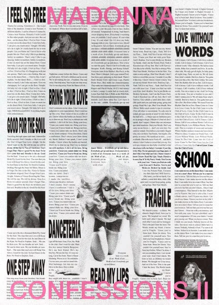 Madonna Confessions 2 Ii Translucent Pink Lp Vinyl