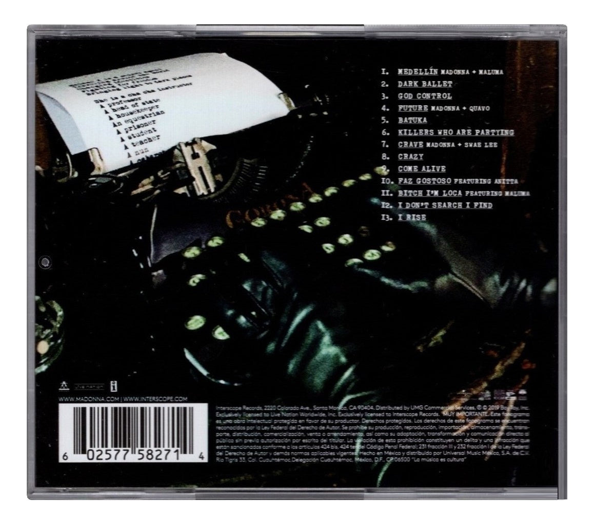 Madonna - Madame X - Disco Cd - Nuevo (13 Canciones)