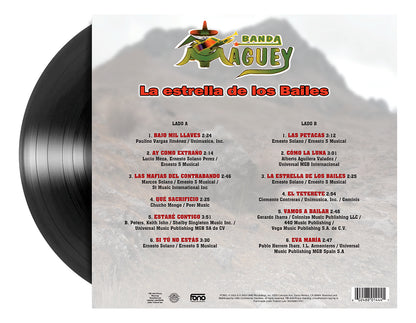 Banda Maguey La Estrella De Los Bailes Lp Vinyl Importado Black