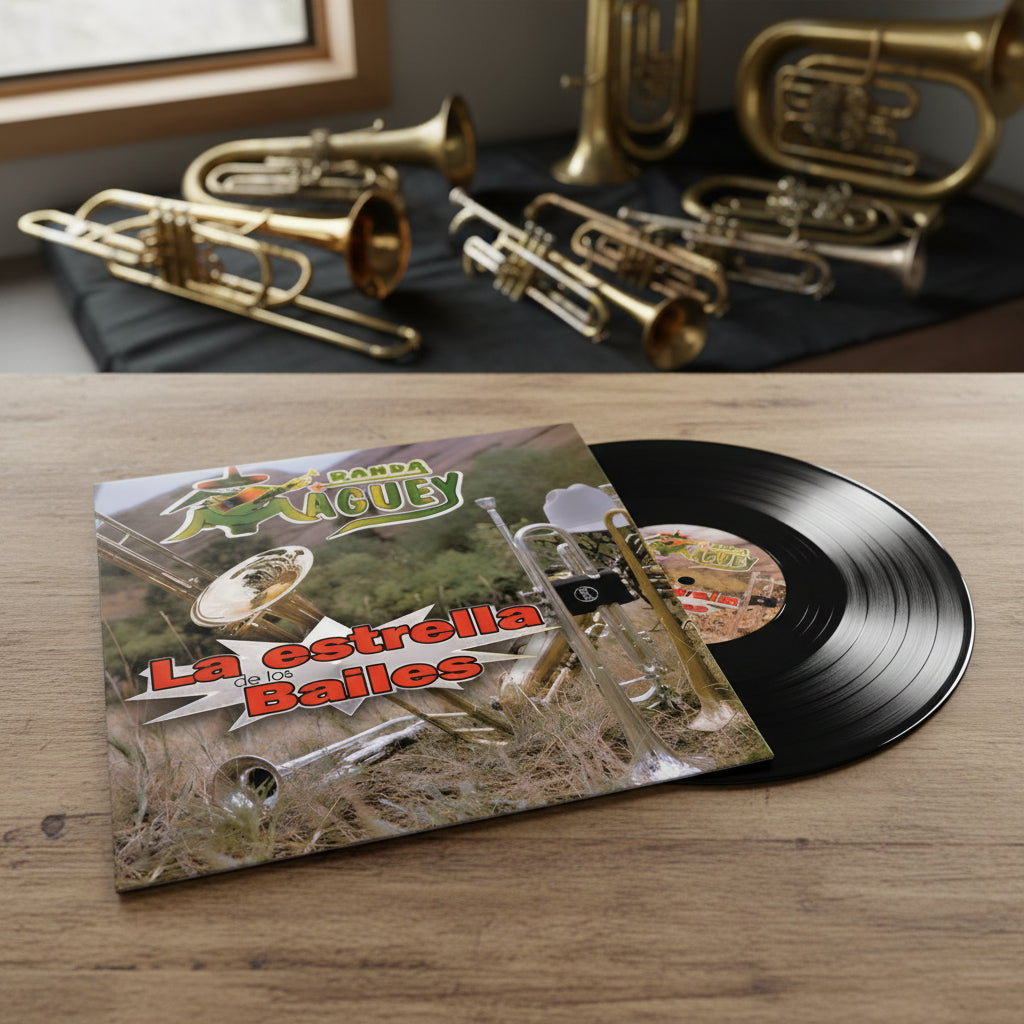 Banda Maguey La Estrella De Los Bailes Lp Vinyl Importado Black