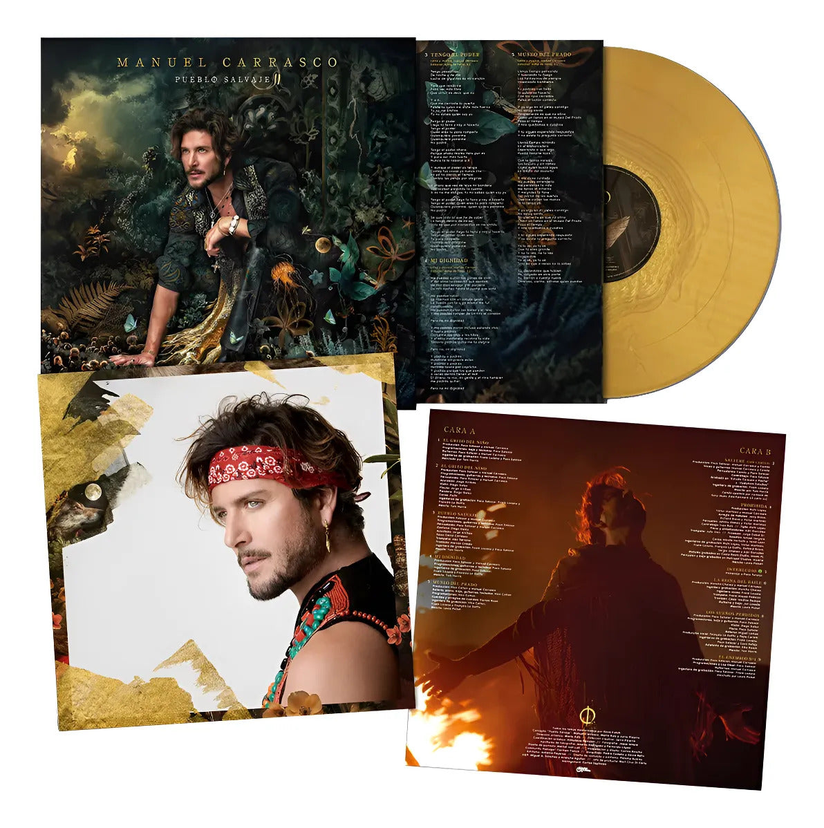 Manuel Carrasco Pueblo Salvaje II Lp Vinyl Gold