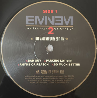 Eminem The Marshall Mathers 10th Anniversary Edition 2 Vinyl