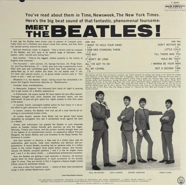 The Beatles Meet The Beatles Mono 2024 Lp Vinyl