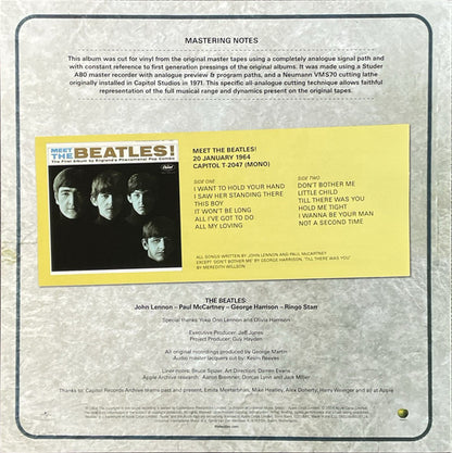 The Beatles Meet The Beatles Mono 2024 Lp Vinyl