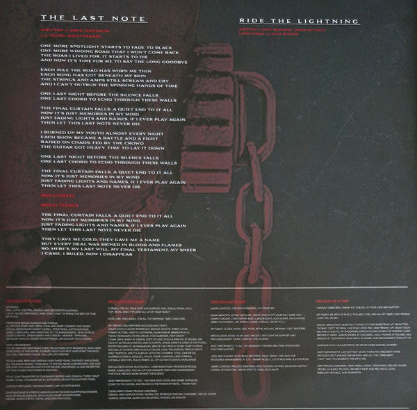 Megadeth 2026 Final Album Importado Lp Vinyl