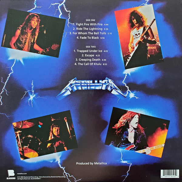 Metallica Ride The Lightning Lp Vinyl Estándar