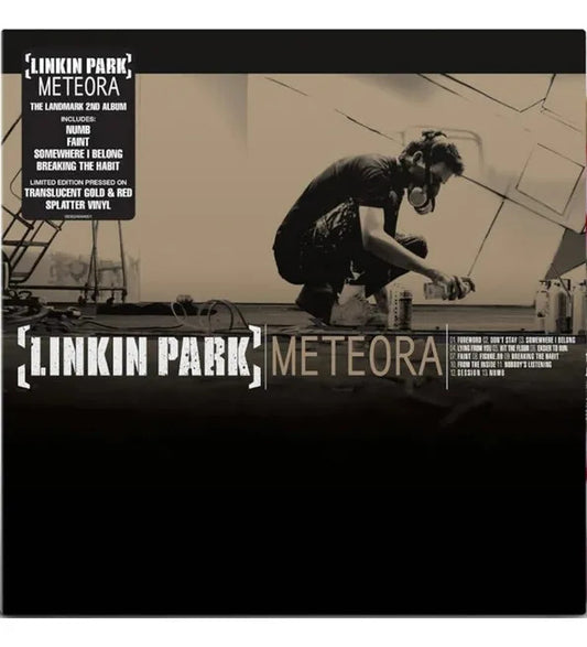 Linkin Park Meteora Gold & Red Splatter Lp Vinyl Estándar