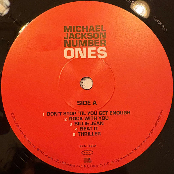 Michael Jackson Number Ones 2 Vinyl Doble Black Edition