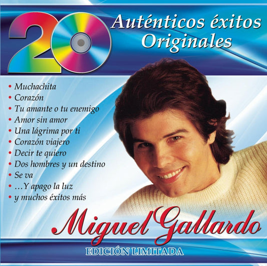 Miguel Gallardo 20 Auténticos Éxitos Originales Disco Cd
