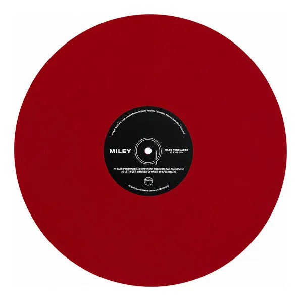 Miley Cyrus Bass Persuades Exclusive Lipstick Bonus Vinyl