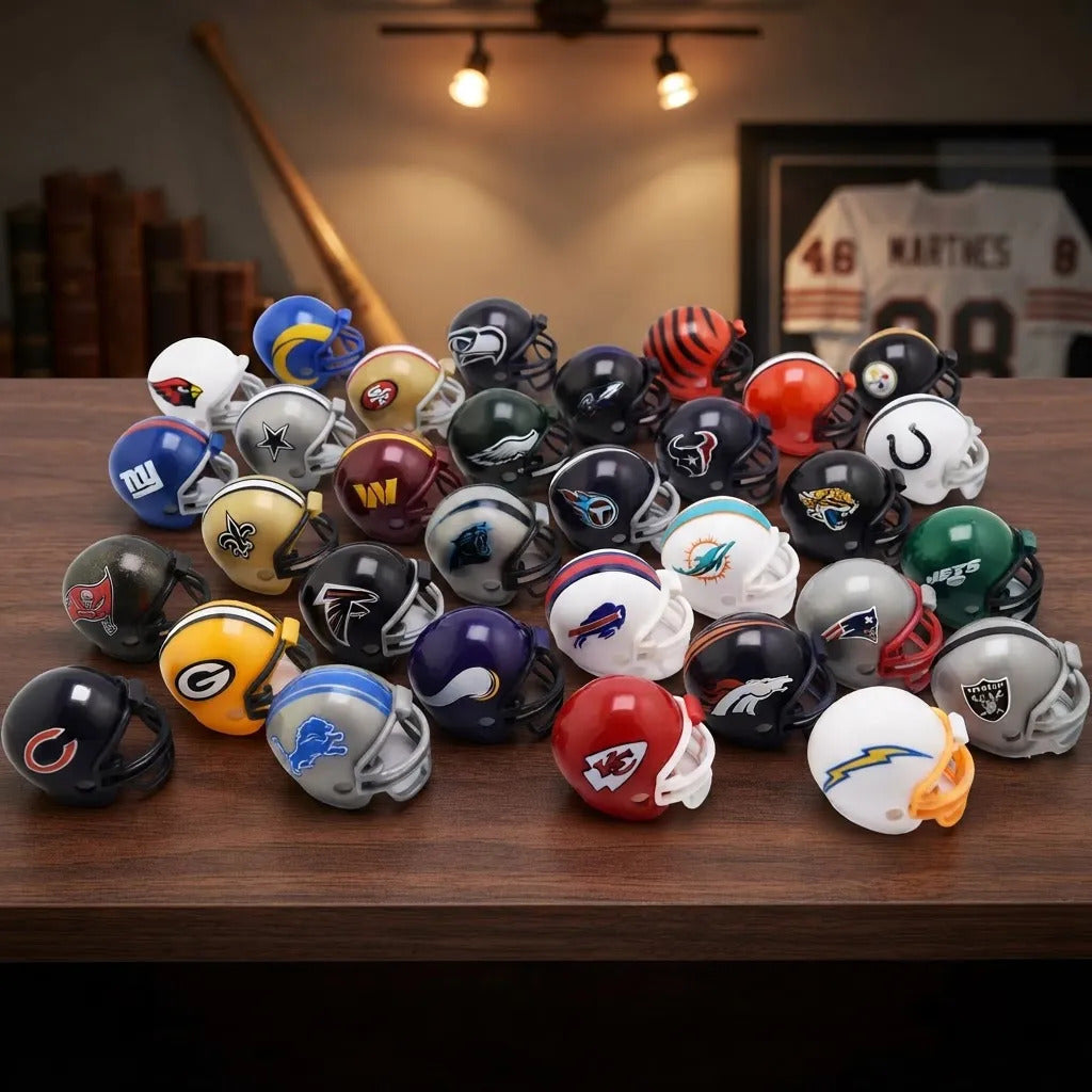 Mini Cascos Coleccionables 32 Piezas Nfl Varios Equipos
