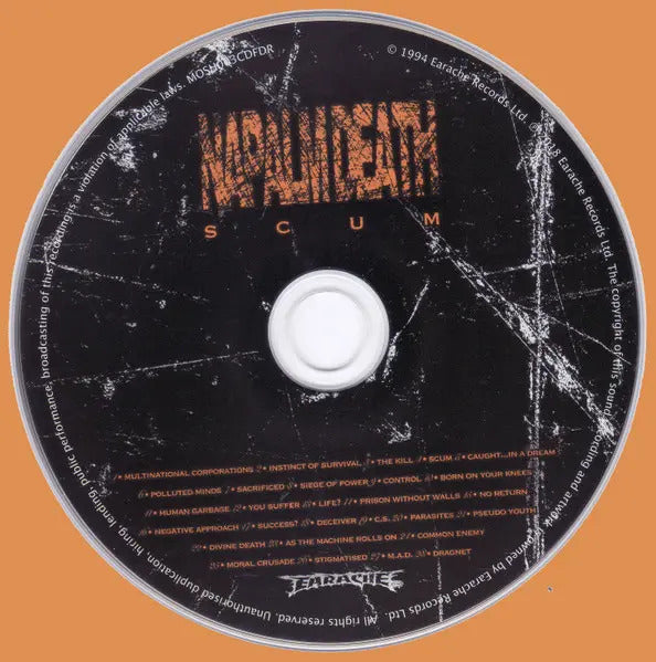 Napalm Death Scum Cd
