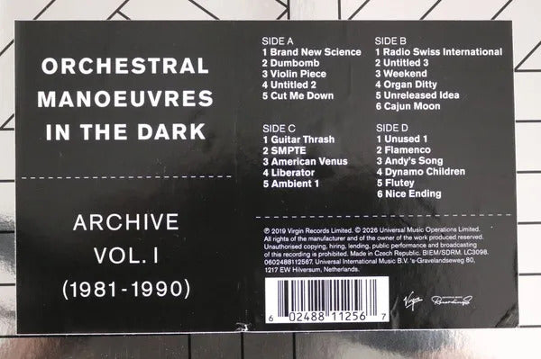 Orchestral Manoeuvres Archive Vol. 1  In The Dark RSD 2026 Lp Vinyl
