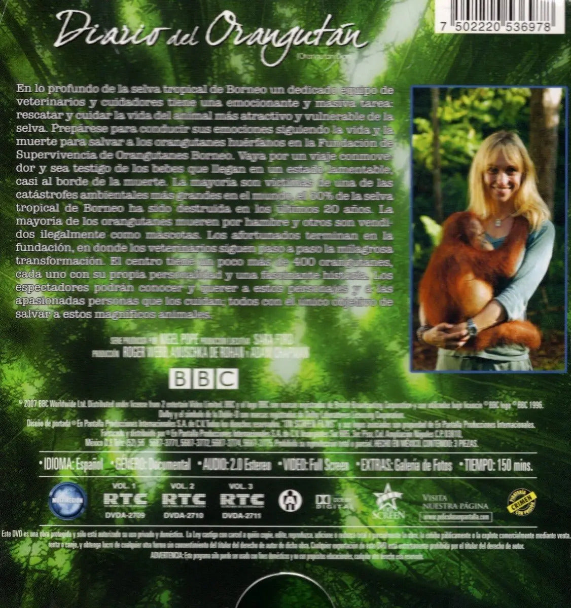 Diario Del Orangutan Documental Bbc Serie Completa Dvd