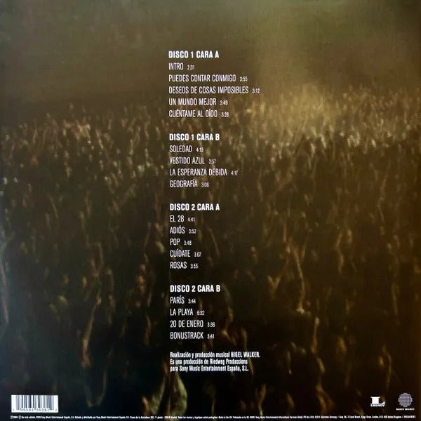 La Oreja De Van Gogh Vinilo En Directo 2026
