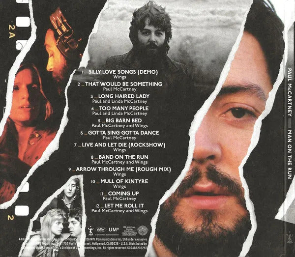 Paul Mccartney And Wings Man On The Run Music From The Motion Picture Soundtrack Digipack Cd