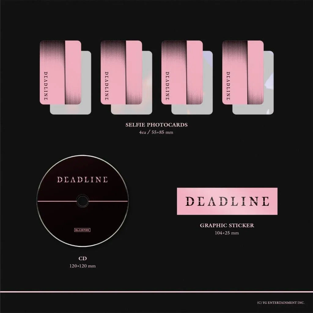 Blackpink 3rd Mini Album Deadline Photobook Original Int. Pink Edition