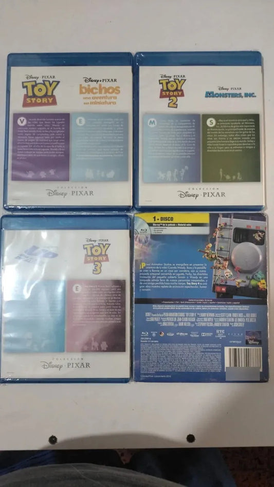 Toy Story 1 2 3 4 Disney Pixar Paquete Peliculas Blu-ray
