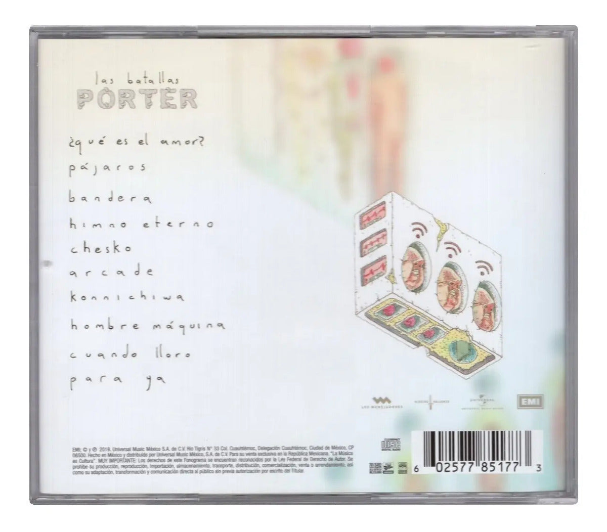Porter Las Batallas Disco Cd Nuevo ( 10 Canciones )