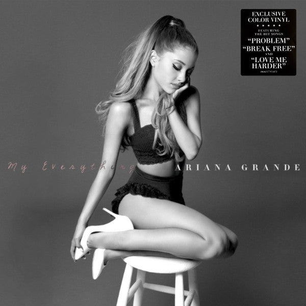 Ariana Grande My Everything Lp Vinyl Colorued Half Clear Purple