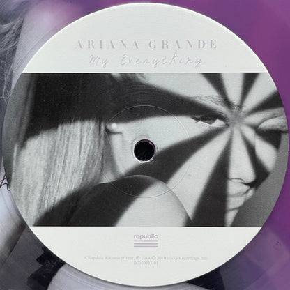 Ariana Grande My Everything Lp Vinyl Colorued Half Clear Purple