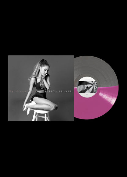 Ariana Grande My Everything Lp Vinyl Colorued Half Clear Purple