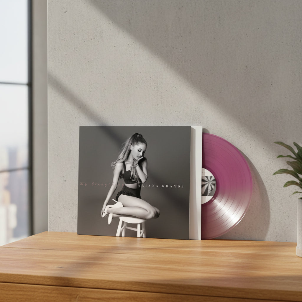 Ariana Grande My Everything Lp Vinyl Colorued Half Clear Purple