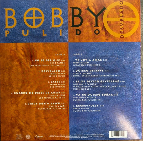 Bobby Pulido Desvelado Lp Black Importado Vinyl