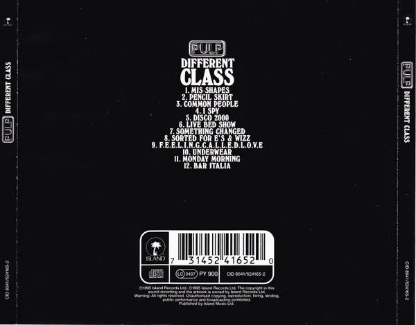Pulp Different Class Jewel Cd