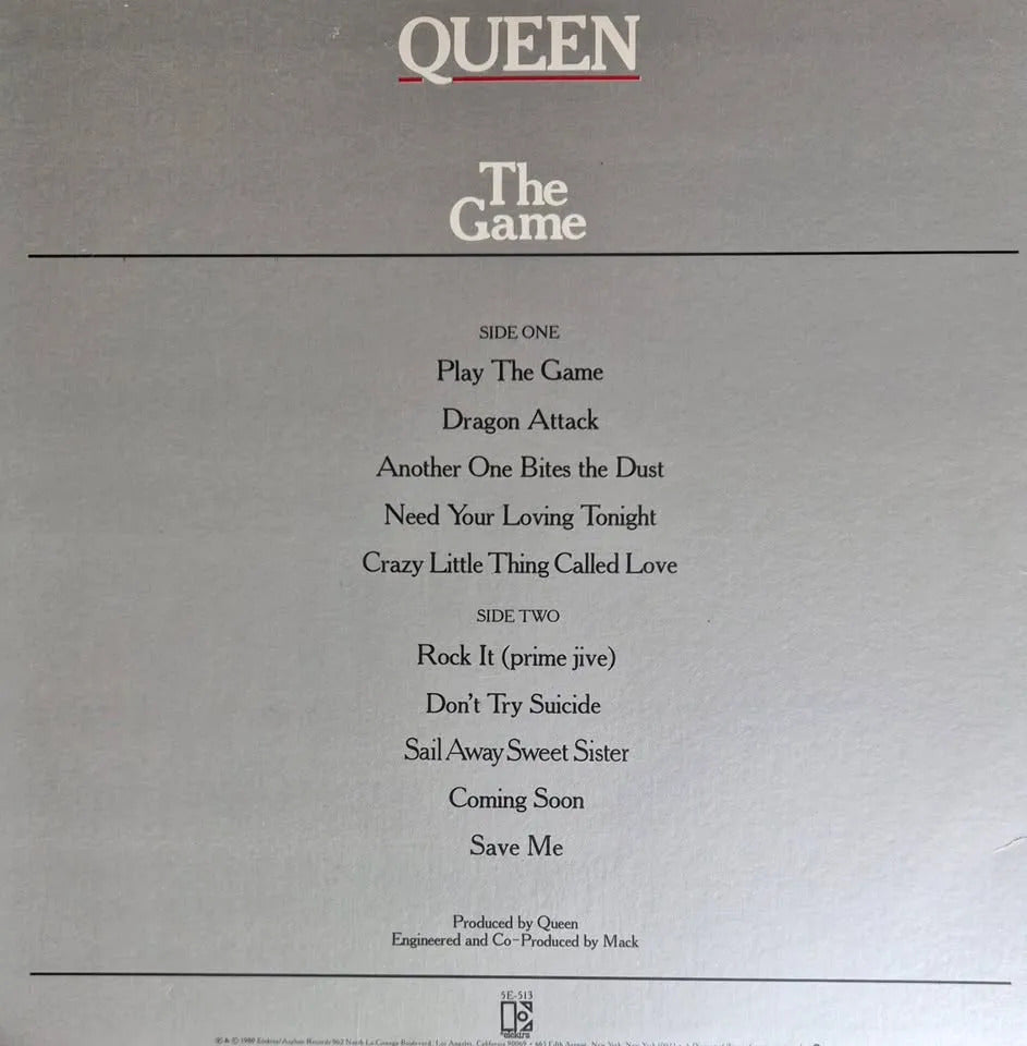 Queen The Game Half Speed Mastered 180 Gr Lp Vinyl